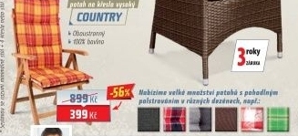 potah na křeslo Country
