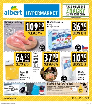 akční leták Albert 11.1.2017-17.1.2017