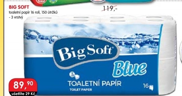 Toaletní papír 3vrstvý Big Soft