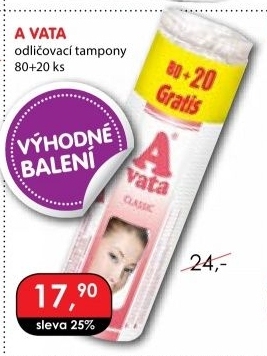 Odličovací tampony A Vata