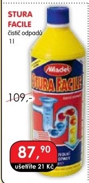 Čistič odpadů Stura Facile Madel