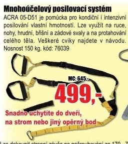 Závěsný posilovací systém Acra