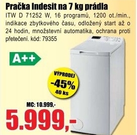 Pračka Indesit ITW D 71252 W