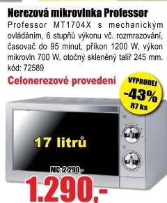 Mikrovlnná trouba Professor MT1704X