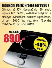 Indukční vařič Professor IV307