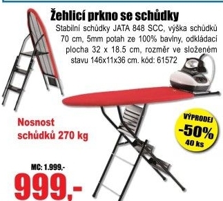 Žehlicí prkno se schůdky Jata