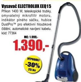 Vysavač Electrolux EEQ15