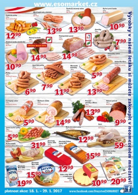 akční leták ESO MARKET 18.1.2017-29.1.2017