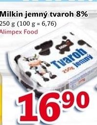 Tvaroh jemný Milkin