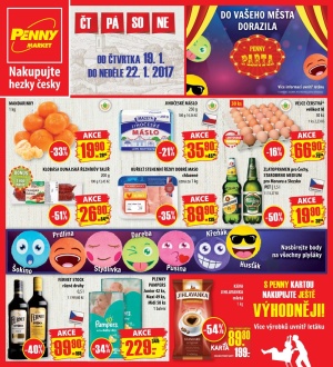 akční leták Penny Market 19.1.2017-22.1.2017
