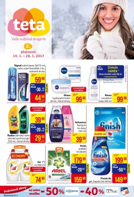 akční leták Teta drogerie 19.1.2017-28.1.2017