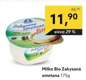 Smetana zakysaná Bio Milko 15%
