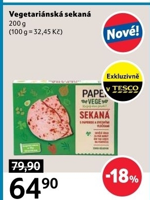 Vegetariánská sekaná Vege Lahůdky Papei