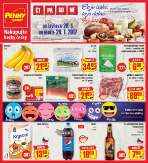 akční leták Penny Market 26.1.2017-29.1.2017