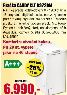 Pračka Candy CLT G372DM