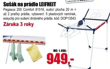 Sušák na prádlo PegasusLeifheit