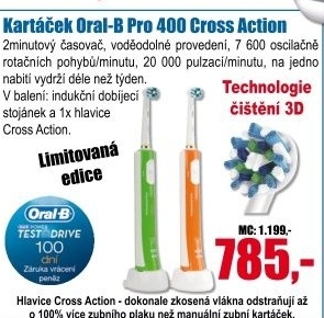 Kartáček Oral-B Pro 4000 Cross Action