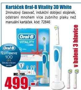 Elektrický zubní kartáček Oral-B 3D White Vitality
