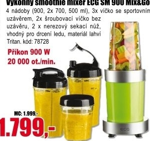 Mixér ECG SM 900 Mix&