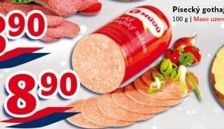 Salám Gothaj Maso uzeniny Písek