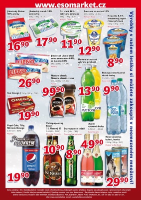 akční leták ESO MARKET 1.2.2017-12.2.2017