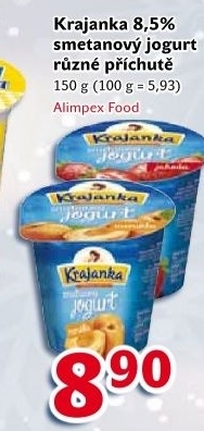 Jogurt smetanový ochucený Krajanka