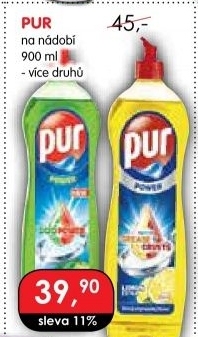 Prostředek na nádobí Pur