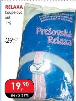 Sůl do koupele Prešovská Relaxa
