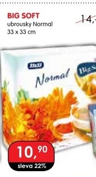 Ubrousky papírové Normal Big Soft