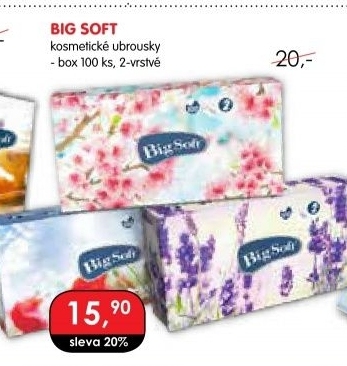 Papírové kapesníčky 2vrstvé Deluxe Big Soft - box