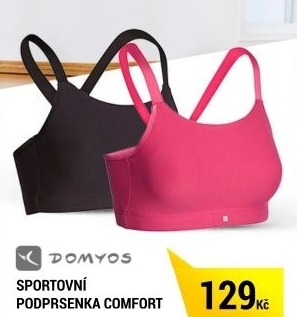 SPORTOVNÍ PODPRSENKA CONFORT RŮŽOVÁ