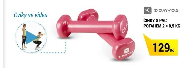 ČINKY S POTAHEM Z PVC 2 × 0,5 KG