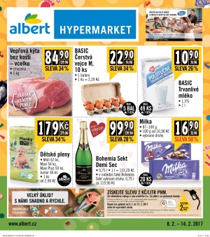 akční leták Albert 8.2.2017-14.2.2017