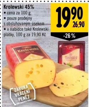 Sýr Krolewski 45% Milkpol