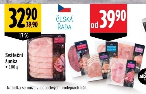 Šunka sváteční Albert Excellent