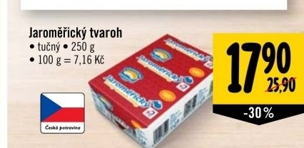 Tvaroh tučný Jaroměřický