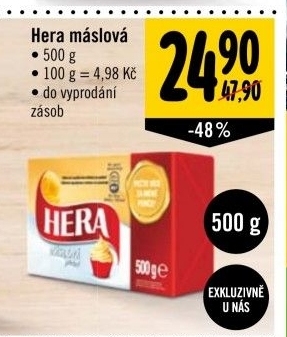 Tuk s máslovou příchutí Hera