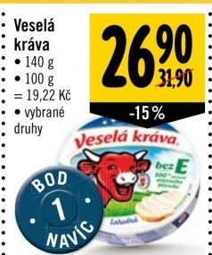 Sýr tavený Veselá kráva