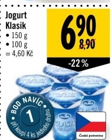 Bílý jogurt Klasik Olma