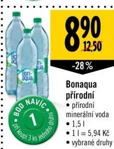 Přírodní voda Bonaqua