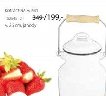 Konvice na mléko smalt 2l jaho