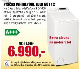 Pračka Whirlpool TDLR 60112
