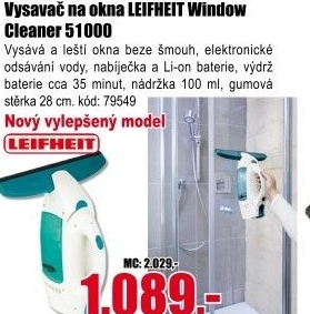 Vysavač na okna Window Cleaner Leifheit