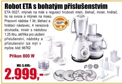 Kuchyňský robot Eta 0027