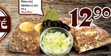 Klatovský lahůdkový sulc Maso West