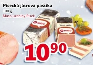 Paštika játrová písecká Maso uzeniny Písek
