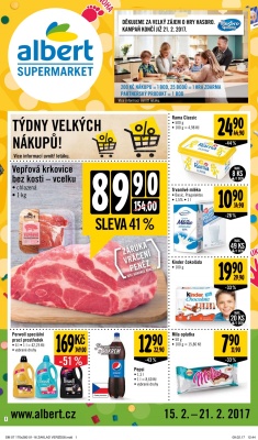 akční leták Albert 15.2.2017-21.2.2017