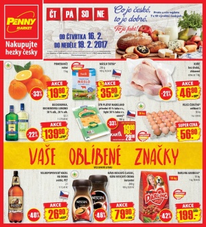 akční leták Penny Market 16.2.2017-19.2.2017