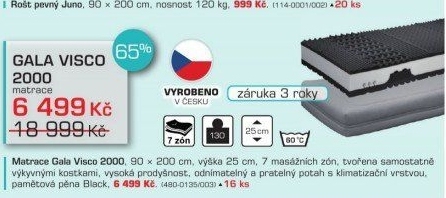Matrace Gala Visco
