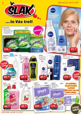 akční leták Šlak drogerie 21.2.2017-7.3.2017